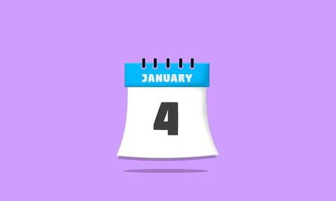 Calendar january 04 Stock Illustration
