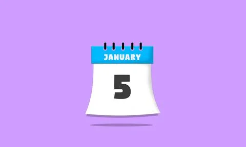 Calendar january 05 Stock Illustration