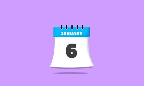 Calendar january 06 Stock Illustration