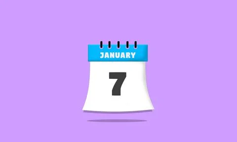 Calendar january 07 Stock Illustration