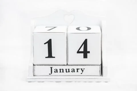 Calendar january date Stock Photos
