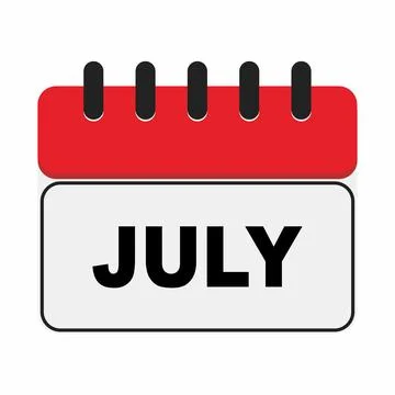 Calendar july イラスト素材
