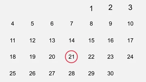 Calendar June 2026 Digital Date Planner Organizer Business Productivity Stock Footage 323786309