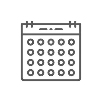 Calendar line icon. Stock-Illustration