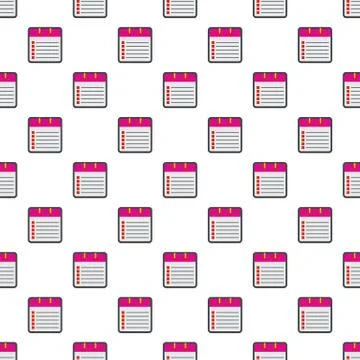 Calendar list pattern seamless イラスト素材