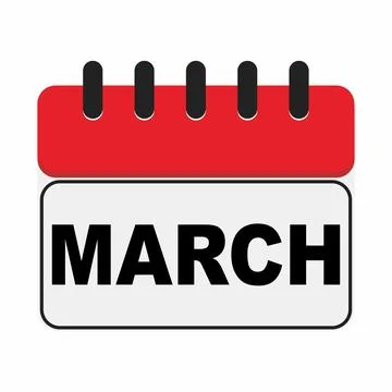 Calendar march Stock Illustration