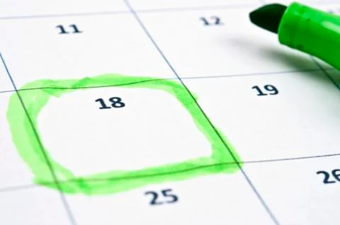 Calendar mark 写真素材