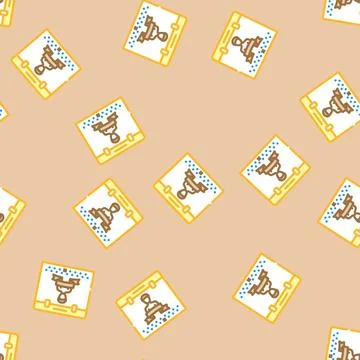 Calendar marked date death vector seamless pattern Stock Illustration