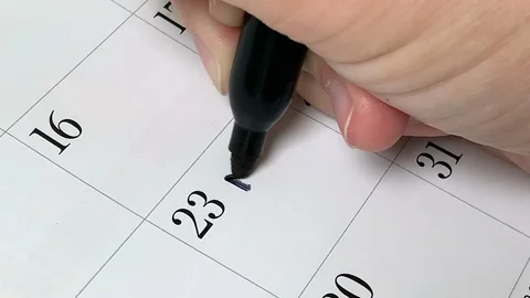Calendar Me Day Stock Footage 115659640