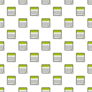 Calendar modern pattern seamless 스톡 일러스트