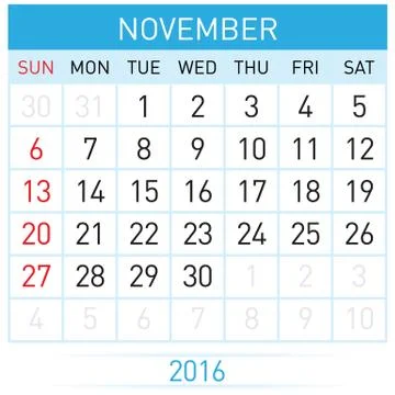 Calendar Month Stock Illustration
