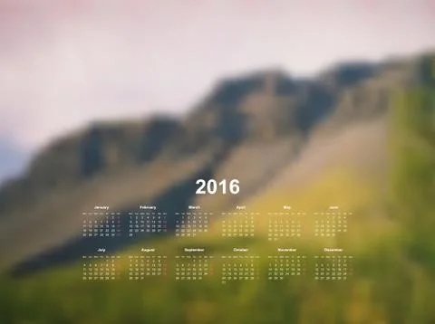 Calendar monthly 2017 Stock Illustration