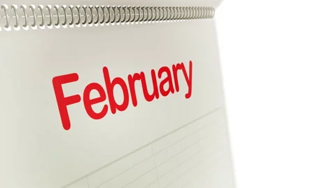 Calendar Months Flipping Loop Stock Footage 992326