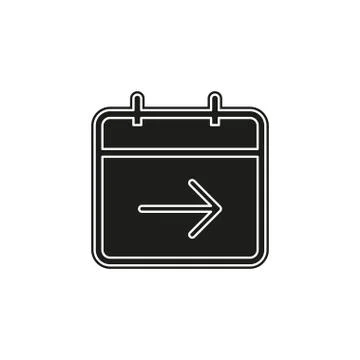 Calendar next day icon, vector calendar icon, event symbol Stock-Illustration