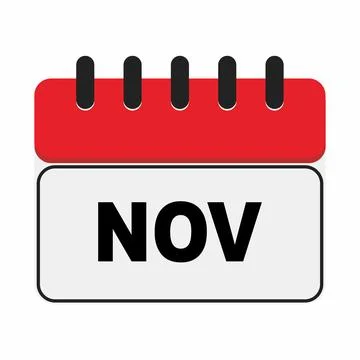 Calendar november Stock Illustration