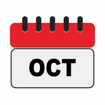Calendar october Stock Illustration