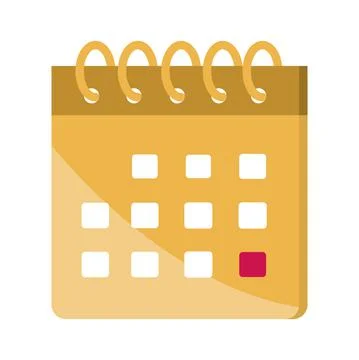 Calendar one selected day Illustrazione stock