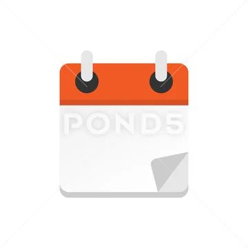 Calendar organizer icon in flat style. Appointment event vector illustration Stock Illustration