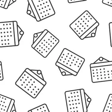 Calendar organizer icon seamless pattern background. Appointment event vector Stock Illustration