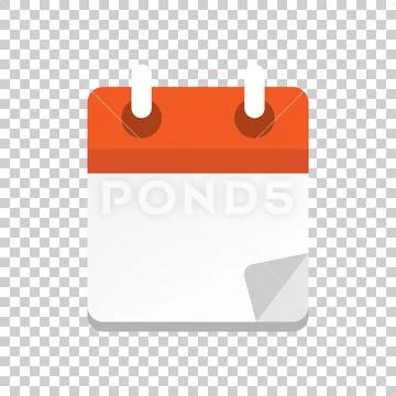 Calendar organizer icon in transparent style. Appointment event vector illust Stock Illustration