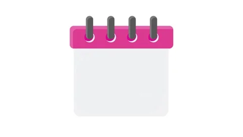 A calendar page adorned with a single rose, symbolizing beauty and the pass.. Stock Footage 332479856