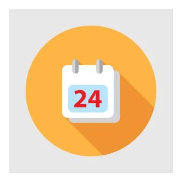 Calendar page with date 스톡 일러스트