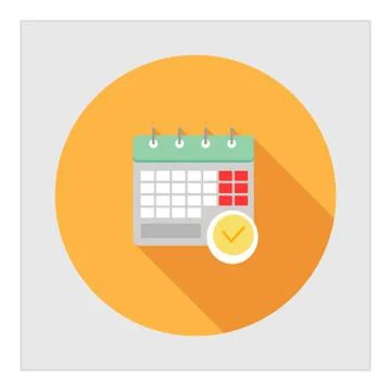 Calendar page Illustrazione stock