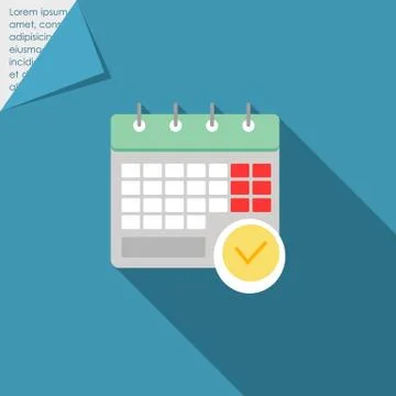Calendar page Stock Illustration