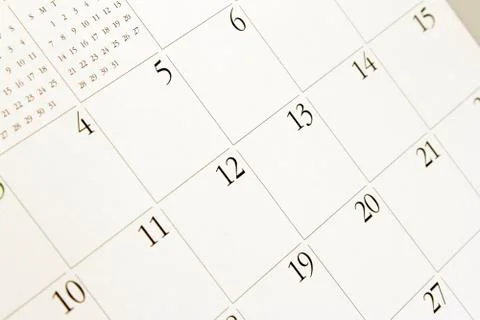 Calendar page 库存照片