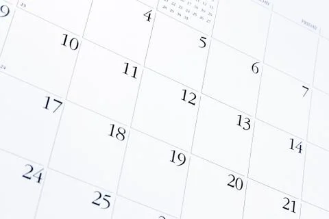 Calendar page Stock Photos