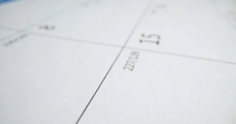 Calendar pages counting down the days of week of year Stock Footage 274130295