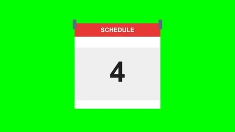 Calendar Pages Flipping Fast Time Passing on Green Screen Video stock 341233165