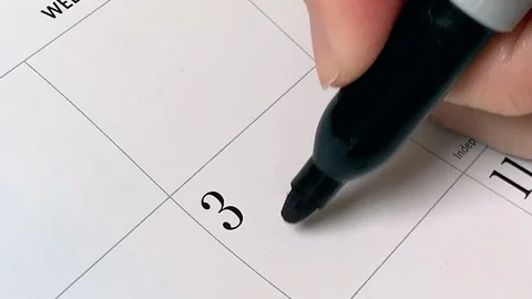 Calendar Party Stock Footage 115852079