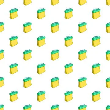 Calendar pattern, cartoon style 스톡 일러스트