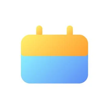 Calendar pixel perfect flat gradient color ui icon Illustrazione stock