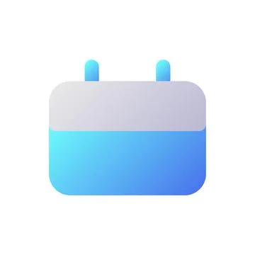 Calendar pixel perfect flat gradient two-color ui icon 스톡 일러스트