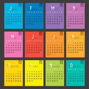 Calendar Planner for 2017 Stock Illustration