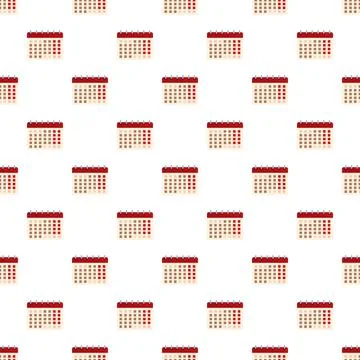 Calendar planner schedule organizing repeated pattern background Stockillustratie
