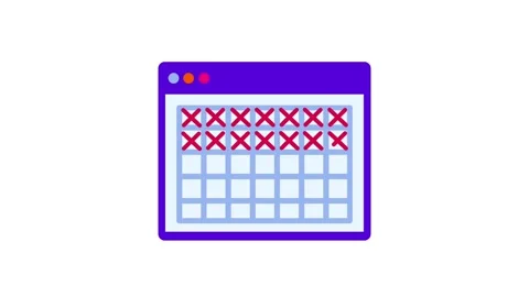 Calendar Planning Interface Stock Footage 335640260