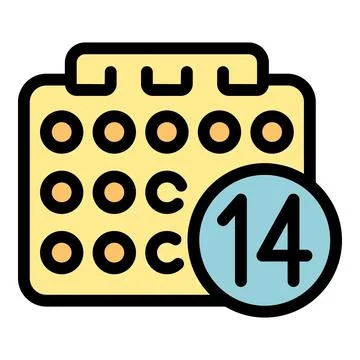 Calendar product icon vector flat Illustration