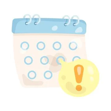 Calendar reminder Stock Illustration