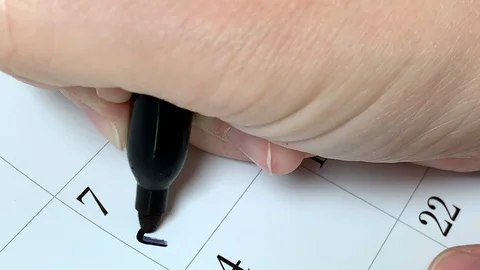 Calendar Retire Stock Footage 115658696