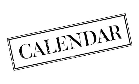 Calendar rubber stamp イラスト素材