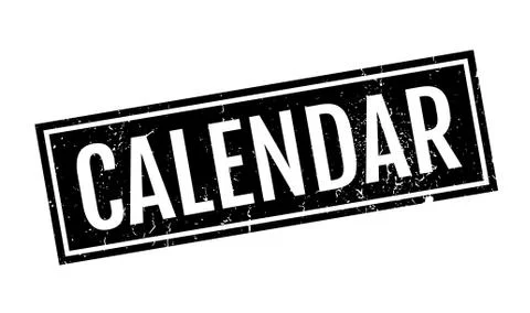 Calendar rubber stamp Stock Illustration