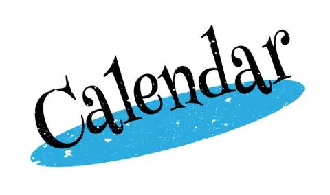 Calendar rubber stamp Illustrazione stock