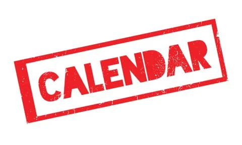 Calendar rubber stamp Stockillustratie