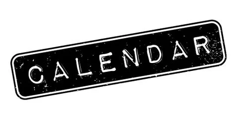 Calendar rubber stamp Stock Illustration