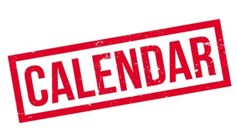 Calendar rubber stamp Stock Illustration