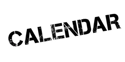 Calendar rubber stamp Stock Illustration