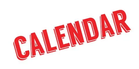 Calendar rubber stamp 스톡 일러스트